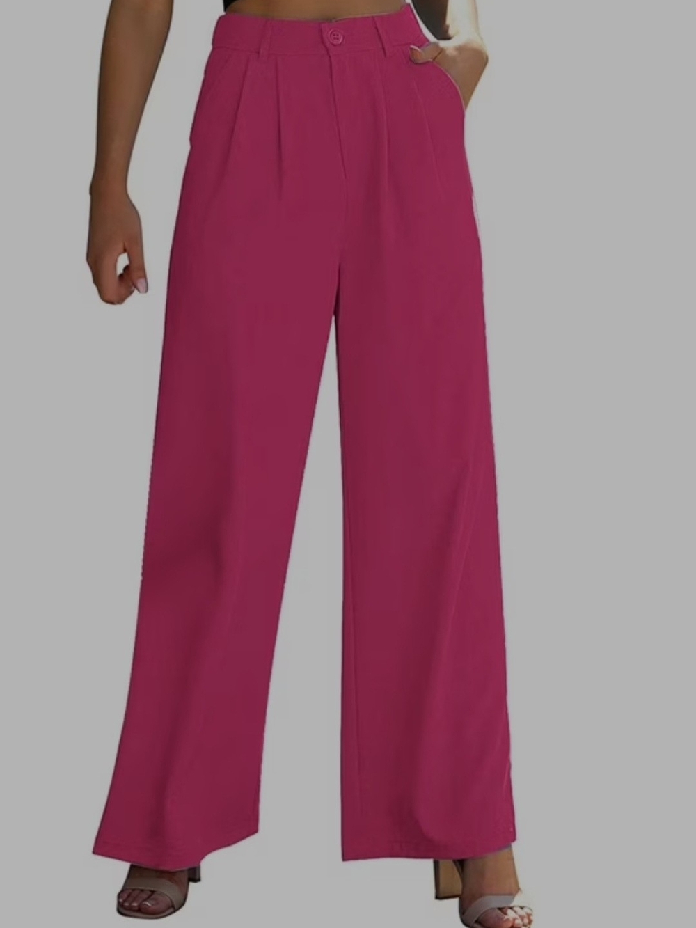 Wide Leg Pink Pants